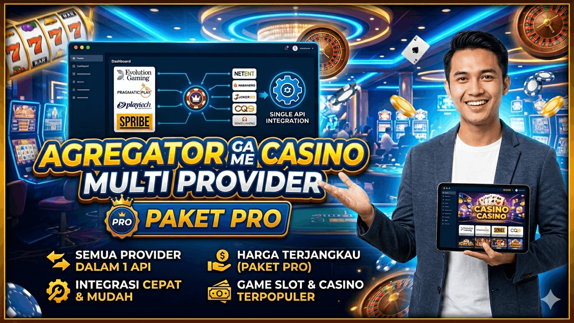 API Game Casino Online Multi Provider (Paket Pro)